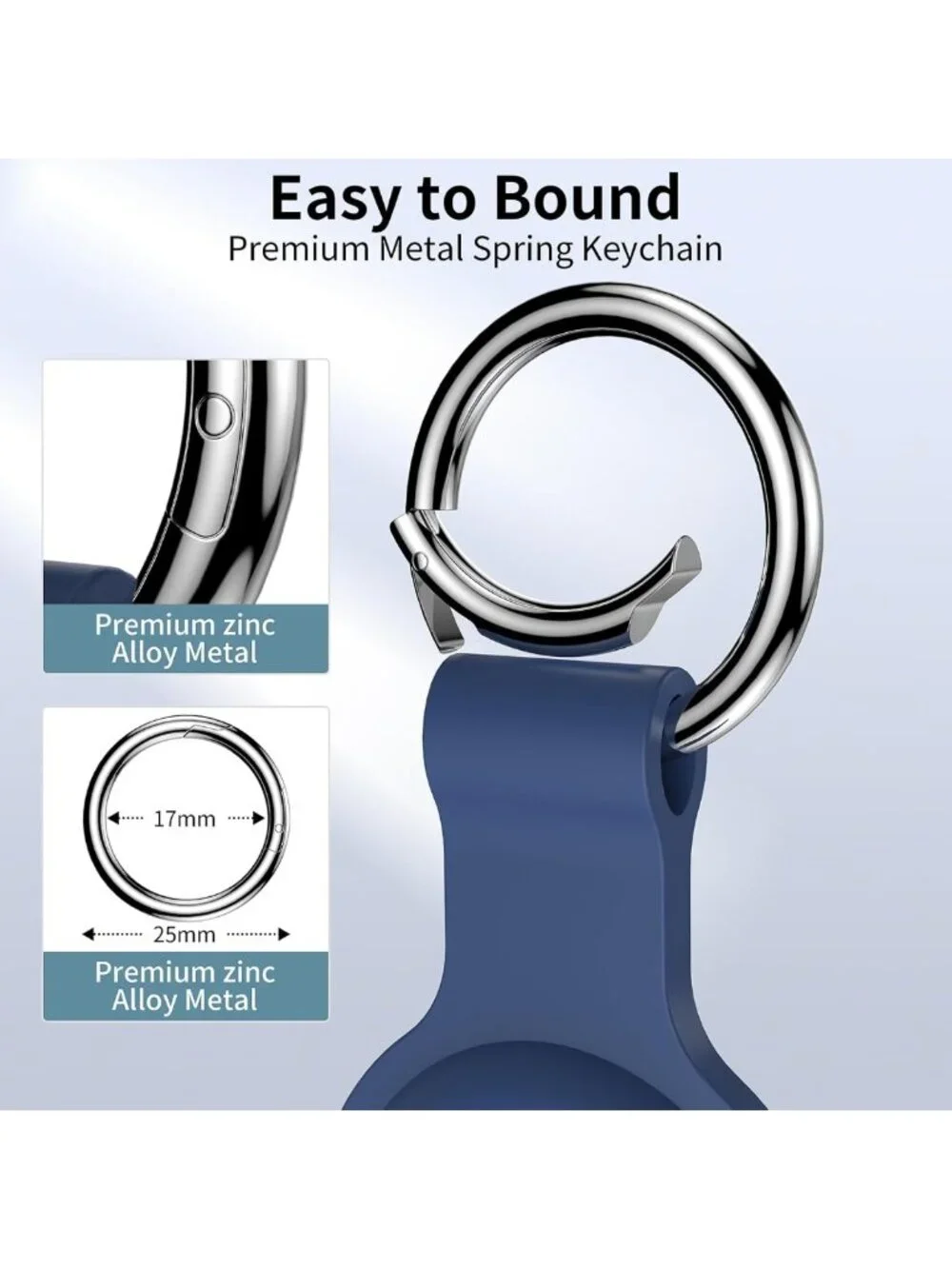 4-Pack Keychain Holders for AirTag - Compatible with 1st & 2nd Gen - Secure